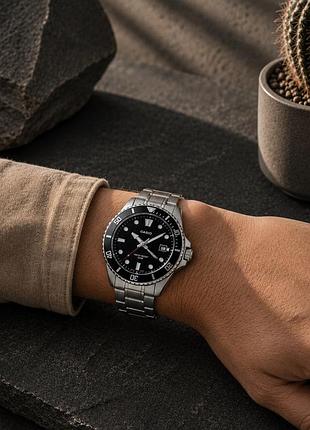 Чоловічий годинник casio mdv-10d-1a1 класичний сталевий браслет водонепроникність 5 atm 7