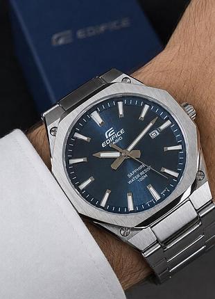 Чоловічий годинник casio edifice efr-s108d-2a з сапфіровим склом та синім циферблатом 4