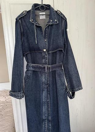 Джинсовий тренч zara