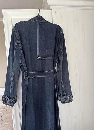 Джинсовий тренч zara 2