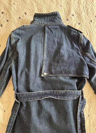 Джинсовий тренч zara 7