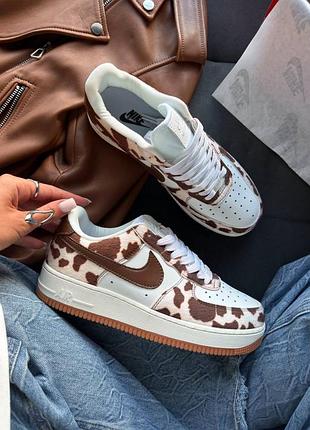 Кросівки nike air force 1 cow print field
