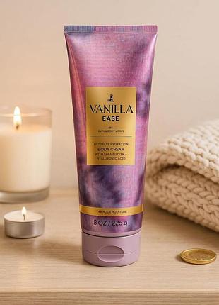 Парфюмированный крем для тела bath & body works (667659377398) vanilla ease body cream 226 мл
