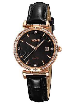 Классические женские часы skmei 2169rgbk rose gold-black