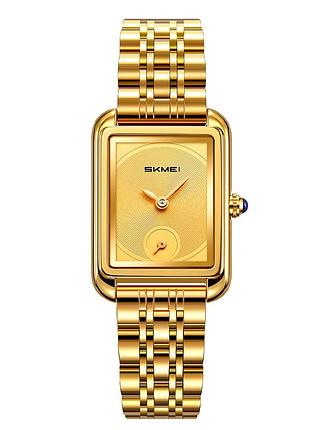 Наручные часы skmei 2670gdgd gold-gold в золотистом цвете со стальным браслетом