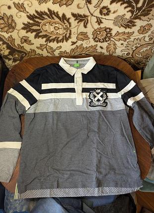 Оригінальна регбійка hugo boss green, 100% бавовна (розмір m)