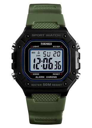 Мужские часы skmei 1496ag army green