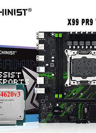 Материнская плата machinist x99 pr9 tmp2.0 + процессор 4620v3 (10 ядер /20 потоков), частота до 2.6 ghz.