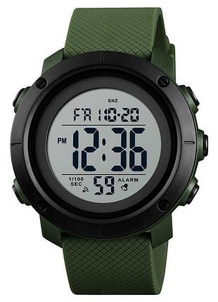 Мужские часы skmei 1426agwt army green-white