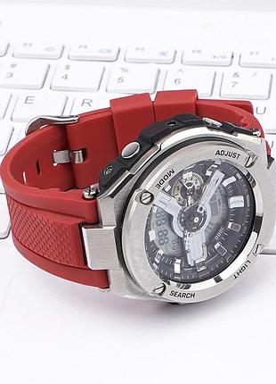 Ремінець casio accessories для g-shock gst-w300 red si полімерний червоний (1051-0935) 2