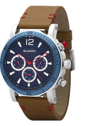 Мужские часы guardo 11253-2 brown-silver-blue
