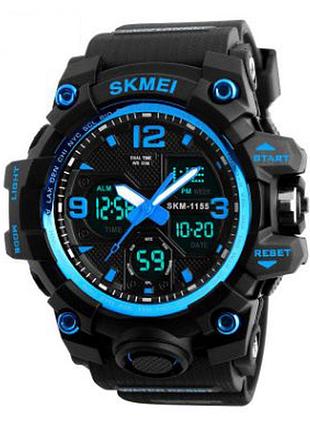 Мужские часы skmei 1155 black blue