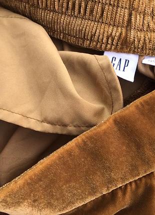 Брюки бархат палаццо широкие gap 9