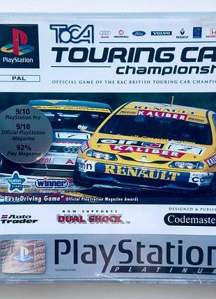 Toca touring car championship platinum, б/у, английская версия - диск для playstation 1