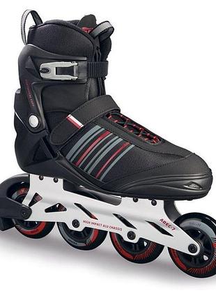 Роликовые коньки crivit comfortable inline мужские, черные, размер 42