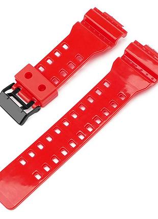 Ремешок для casio g-shock ga-100/110/120 red-glossy bk 2