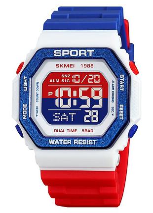 Електронний годинник skmei 1988rdbu red-blue