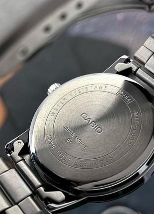 Чоловічий годинник casio mtp-v002d-1b – класична модель з датою та мінеральним склом 5
