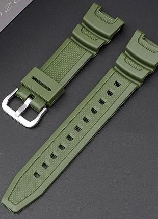 Ремешок для casio sgw-100 army green si 2
