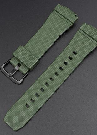 Ремешок для casio g-shock gm-2100 b army green bk 2