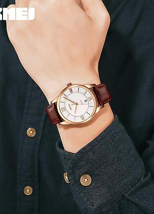 Skmei 9261bnsi brown-silver 2