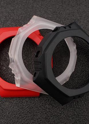 Ремінець + безель (рант) для casio g-shock ga-2100 red gd 3