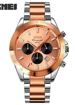 Мужские часы skmei 9259rgrg rose gold-rose gold