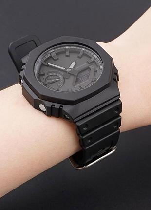 Ремешок для casio g-shock ga-2100/2110 black si 4