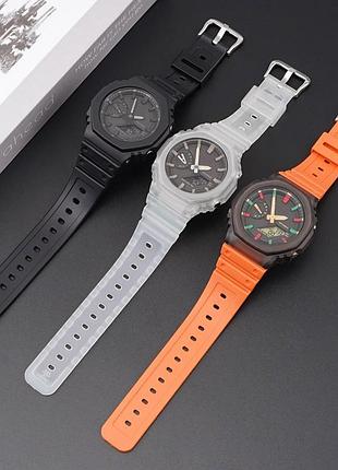 Ремешок для casio g-shock ga-2100/2110 black si 8