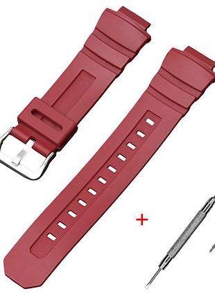 Ремінець для casio g-shock g-7700 red si
