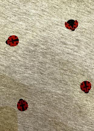 Футболка j.crew розмір s m l сіра з сонечками 100% бавовна