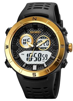 Мужские часы skmei 2014gdwt gold-white