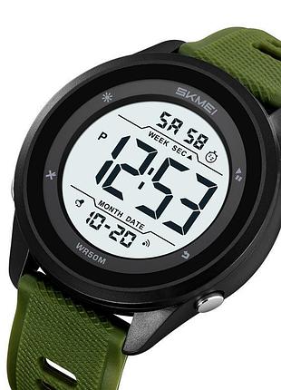 Skmei 2498pagwt army green-wnite 3