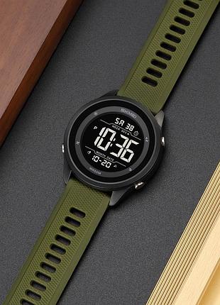 Skmei 2498pagwt army green-wnite 4