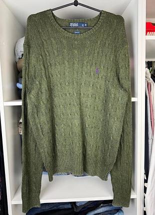 Оригінальний чоловічий светр polo ralph lauren 100 % silk шовк