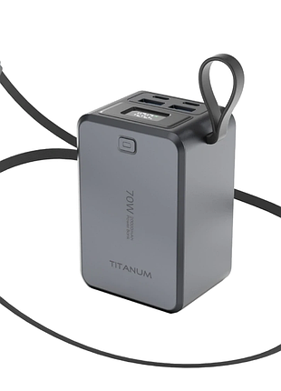 Повербанк titanum tpb-wp049 pd70w grey 20000mah
