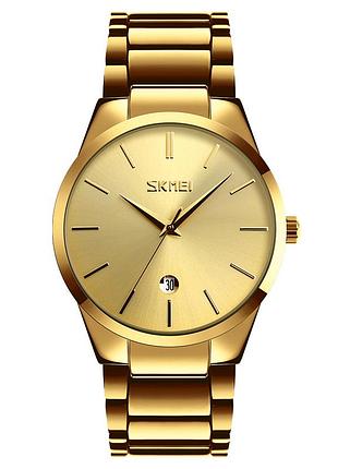 Мужские часы skmei 9140gd gold