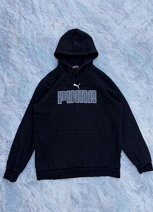 Чоловіче худі puma essentials big logo hoodie black