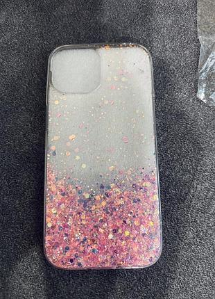 Новый чехол на iphone 15 с блестками