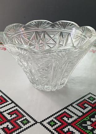 Вазочка салатница хрусталь