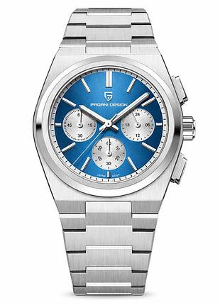 Мужские часы pagani design pd-1761 silver-blue