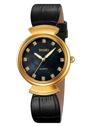 Женские часы skmei 2165gdbkbk gold-black-black