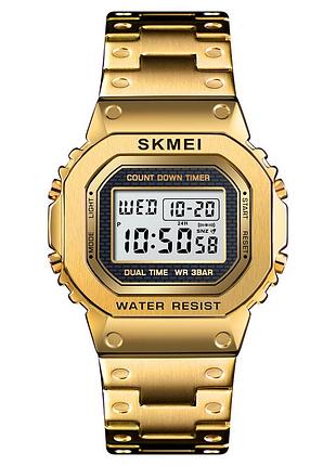 Чоловічий годинник skmei 1456gd gold