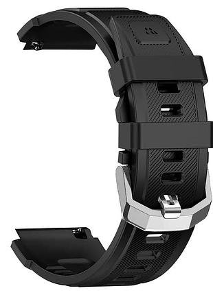 Ремешок для часов kospet tank t3/t3 ultra black-silver