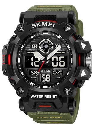 Мужские часы skmei 2226ag army green