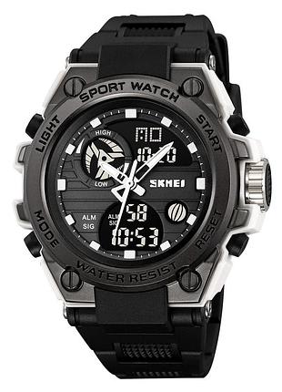 Спортивные мужские часы skmei 2360wtbk white-black