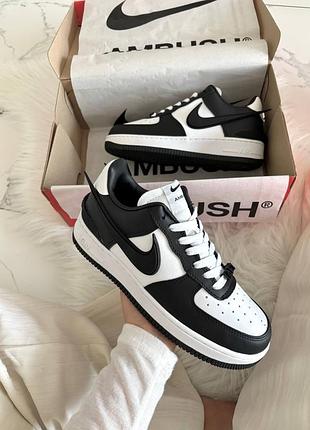 Кроссовки nike air force 1 low x ambush black white арт 0269