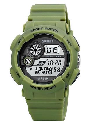 Мужские часы skmei 1718ag army green