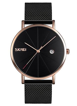 Мужские часы skmei 9183rgbk black-rose gold