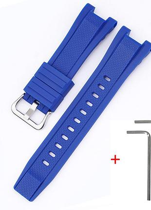 Ремешок для casio g-shock gst-w300 blue si